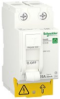 Выключатель дифференциального тока УЗО Schneider Electric Resi9 2п 25А 30мА 6кА тип A